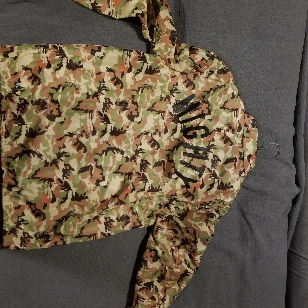 Mighty Healthy camouflage coach jacket